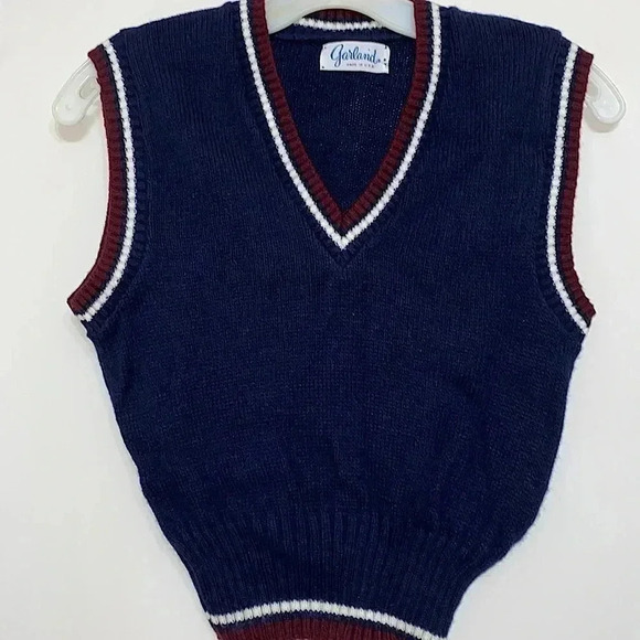 Garland Preppy Sweater Vest/Top - Picture 1 of 10